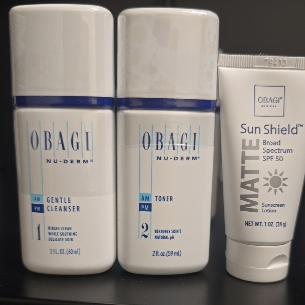 Obagi White and Blue Skincare Cleanser and Exfoliant